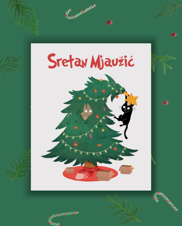 Ilustracija božićna čestitka