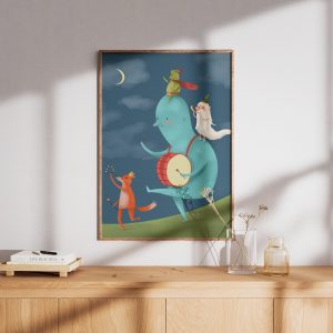 Ilustrirani poster za dječju sobu