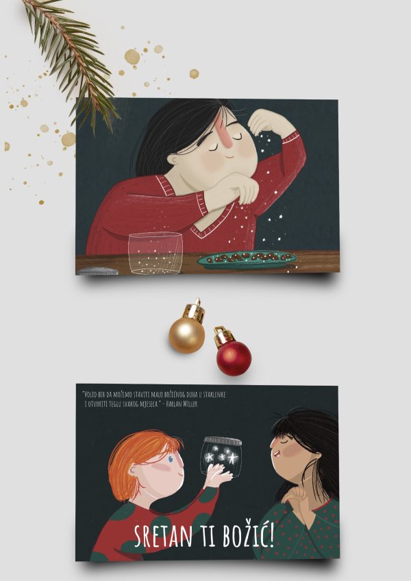 Ilustrirane božićne čestitke
